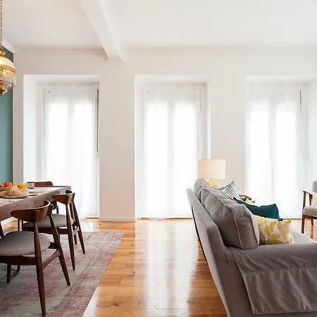 Principe Real Beautiful 3 Bedroom Flat Lägenhet Lisboa